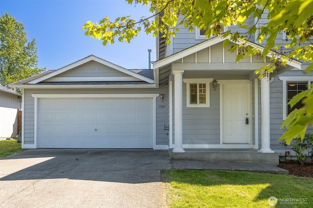1507 Fruitland Dr, Bellingham, WA 98226 - view of front of property with concrete driveway and a garage
