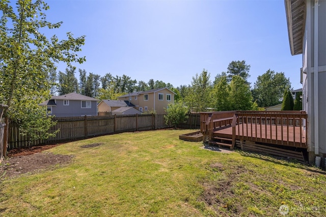 1507 Fruitland Dr, Bellingham, WA 98226 - view of yard featuring a deck and a residential view