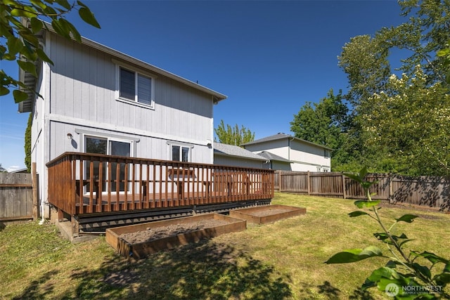 1507 Fruitland Dr, Bellingham, WA 98226 - rear view of house with a deck