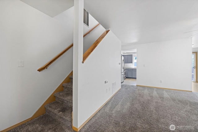 1507 Fruitland Dr, Bellingham, WA 98226 - stairway with carpet and baseboards