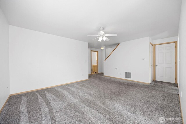 1507 Fruitland Dr, Bellingham, WA 98226 - unfurnished room with carpet flooring, ceiling fan, and baseboards