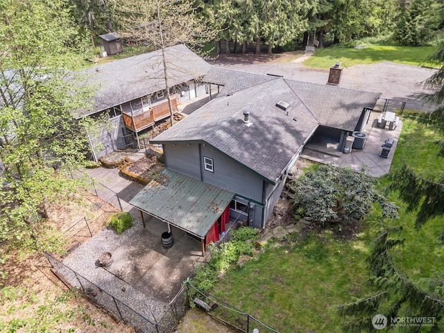 drone / aerial view
