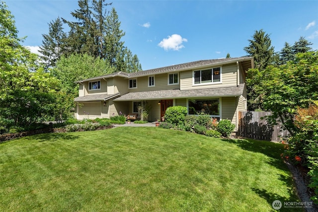 traditional-style home with a garage