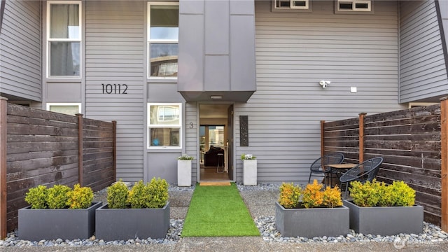 exterior space with fence