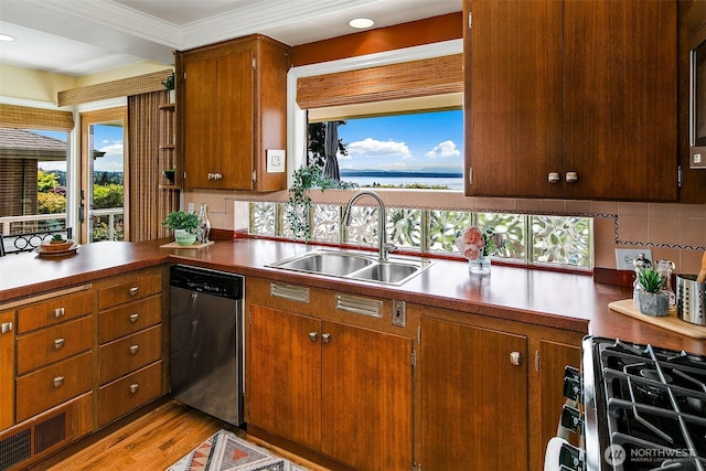 12739 7th Ave NW, Seattle, WA 98177 - kitchen featuring a sink, stainless steel dishwasher, plenty of natural light, and visible vents