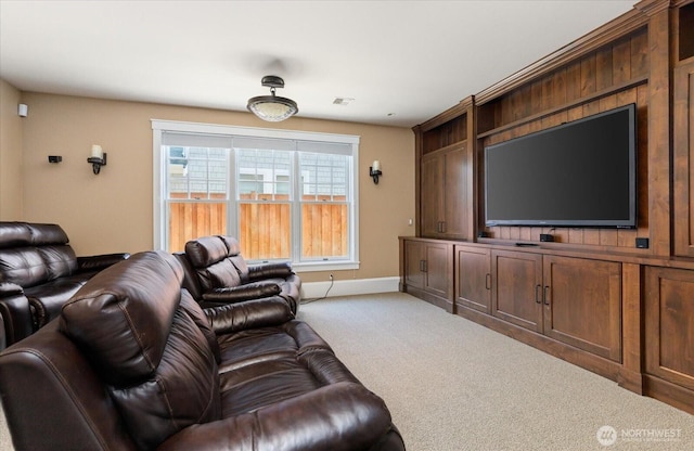 5848 Mutiny Bay Rd, Freeland, WA 98249 - living area featuring carpet floors, baseboards, and visible vents