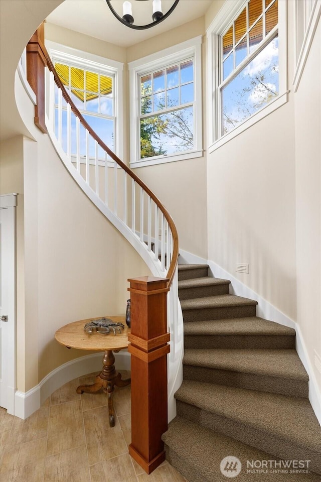 5848 Mutiny Bay Rd, Freeland, WA 98249 - stairway with baseboards