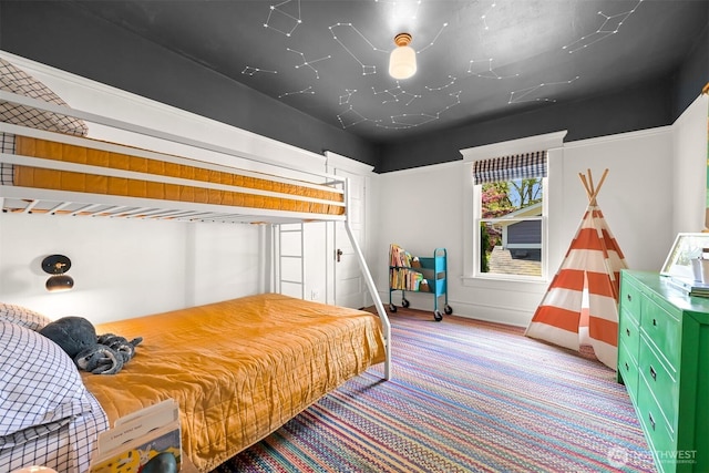bedroom with baseboards