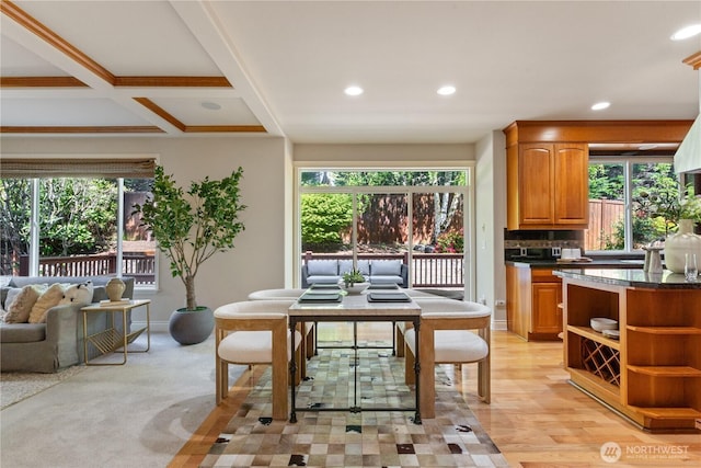 13914 SE 88th Pl, Newcastle, WA 98059 - dining room featuring recessed lighting and a healthy amount of sunlight