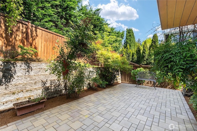 13914 SE 88th Pl, Newcastle, WA 98059 - view of patio featuring a fenced backyard