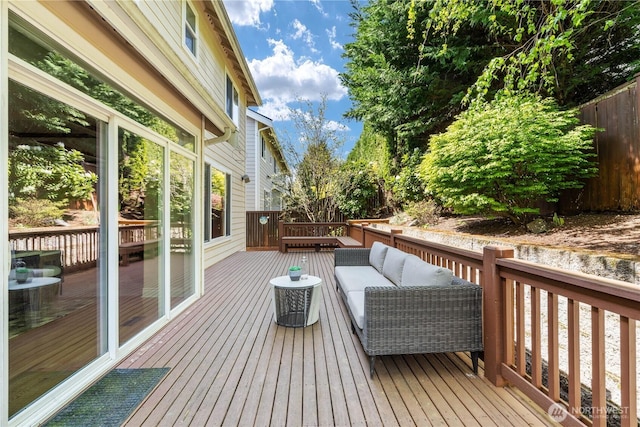 13914 SE 88th Pl, Newcastle, WA 98059 - wooden deck with outdoor lounge area