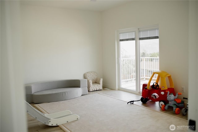 view of sitting room
