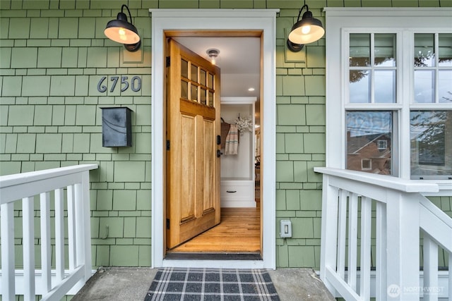view of entrance to property