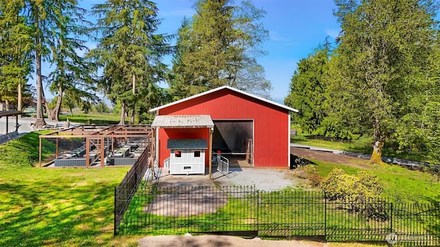 exterior space with fence