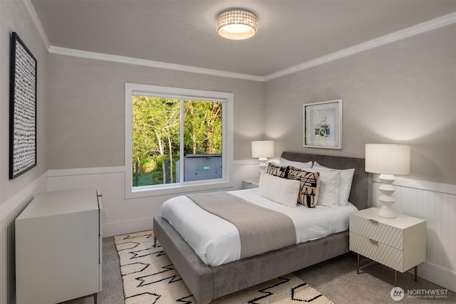 9732 Slater Ave NE, Kirkland, WA 98033 - bedroom featuring crown molding and wainscoting