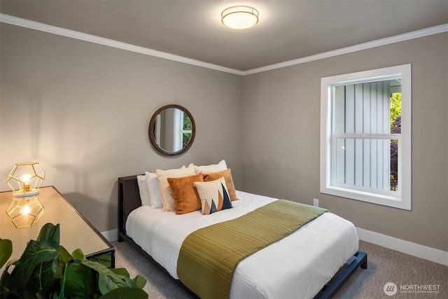 9732 Slater Ave NE, Kirkland, WA 98033 - carpeted bedroom with crown molding and baseboards