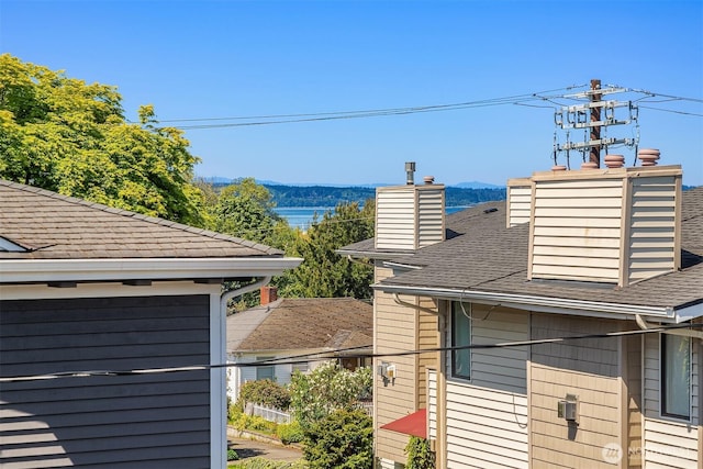 property view of water with a mountain view