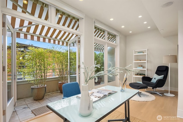 view of sunroom / solarium