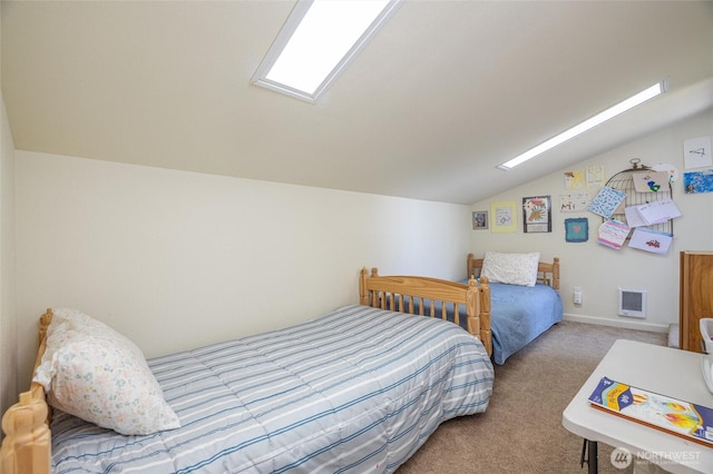 2877N Nugent Rd Unit M4, Lummi Island, WA 98262 - carpeted bedroom with lofted ceiling and heating unit