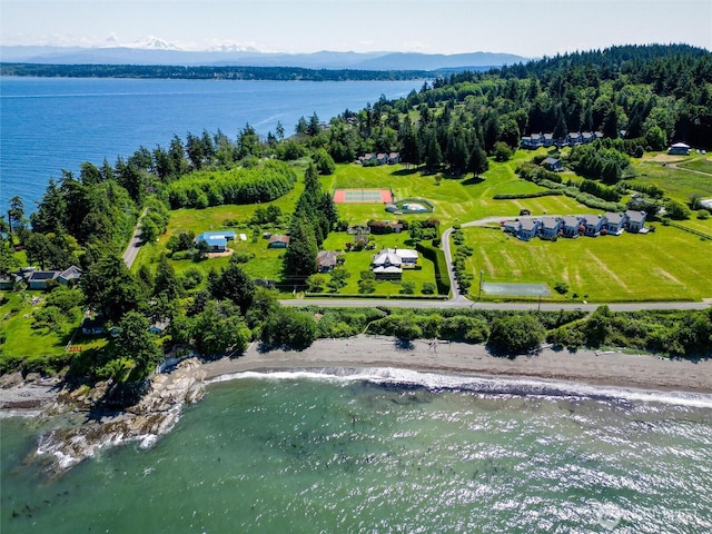 2877N Nugent Rd Unit M4, Lummi Island, WA 98262 - aerial view of a water and mountain view