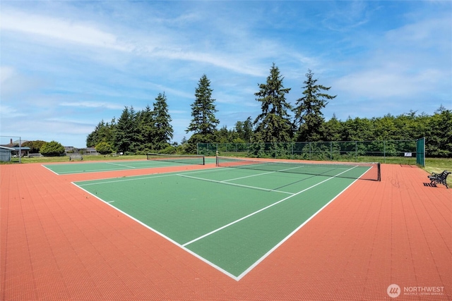 2877N Nugent Rd Unit M4, Lummi Island, WA 98262 - view of tennis court with community basketball court