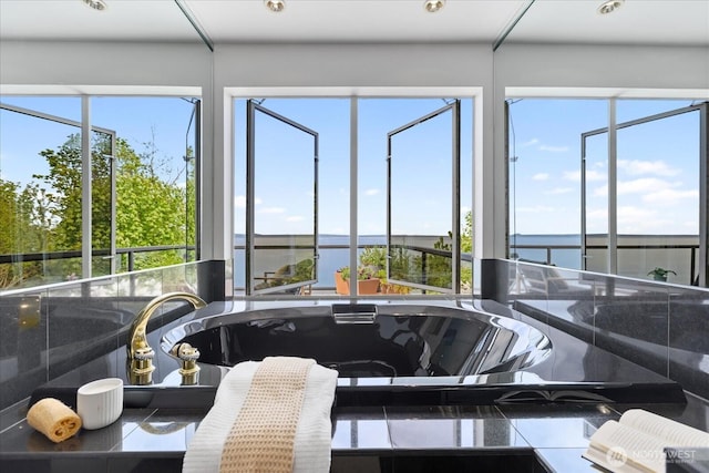 view of sunroom / solarium