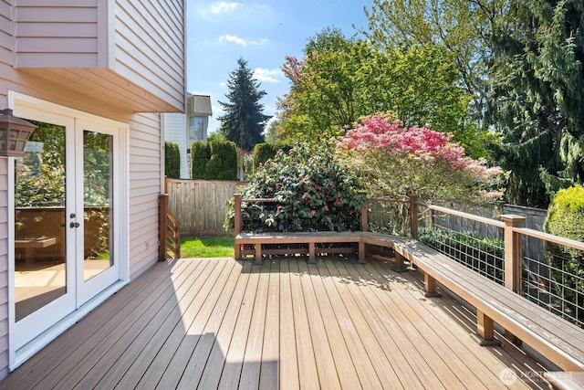 23812 21st Dr SE, Bothell, WA 98021 - deck with a fenced backyard and french doors