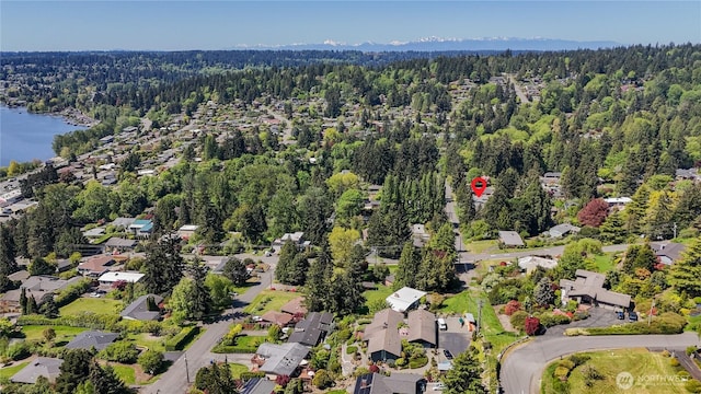 6160 NE 185th St, Kenmore, WA 98028 - view of property location featuring a forest, a nearby body of water, and nearby suburban area