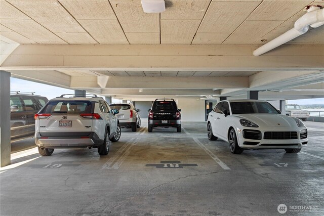 view of parking deck