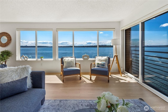 733 S Lake St Unit 312, Kirkland, WA 98033 - sunroom / solarium featuring a water view