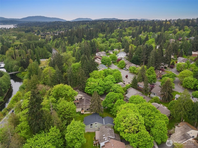 6540 159th Ave NE, Redmond, WA 98052 - aerial view featuring a view of trees, a residential view, and a mountain view