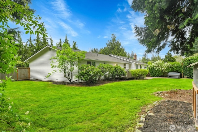 exterior space featuring fence