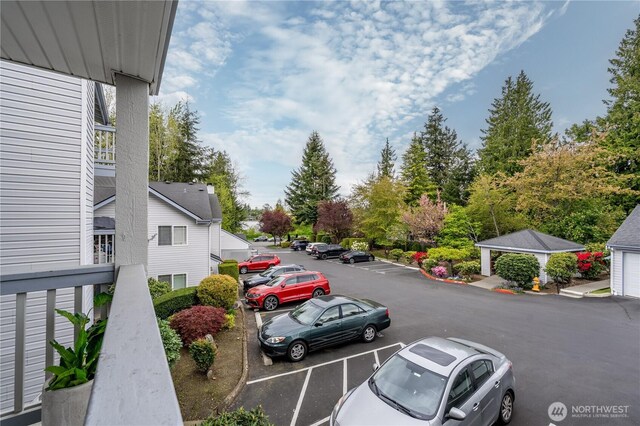 view of uncovered parking lot