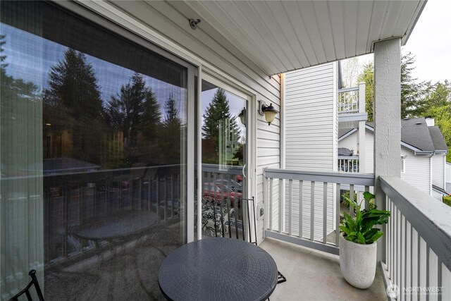 view of balcony