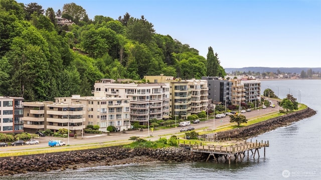 1156 Alki Ave SW Unit 401, Seattle, WA 98116 - bird's eye view of apartment complex / building and a nearby body of water