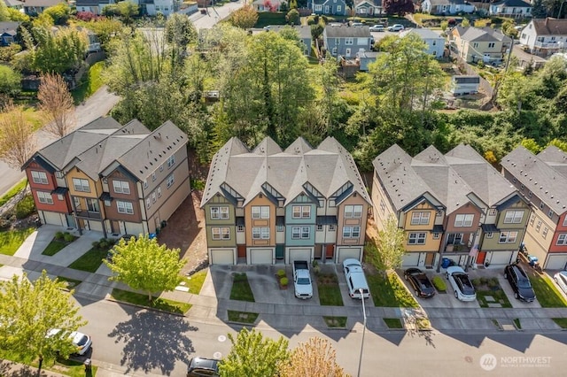 drone / aerial view featuring a residential view