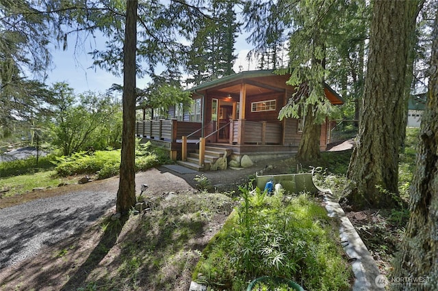 166 White Point Rd, Friday Harbor, WA 98250 - rustic home with a porch