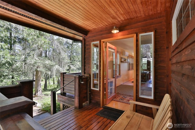 166 White Point Rd, Friday Harbor, WA 98250 - view of wooden deck