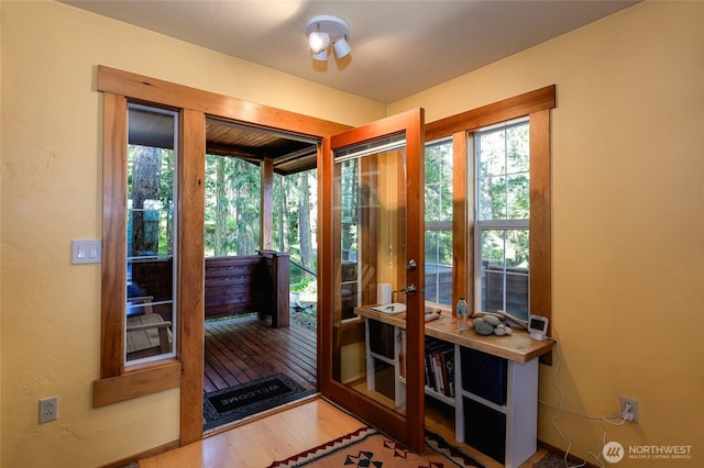 166 White Point Rd, Friday Harbor, WA 98250 - doorway featuring wood finished floors