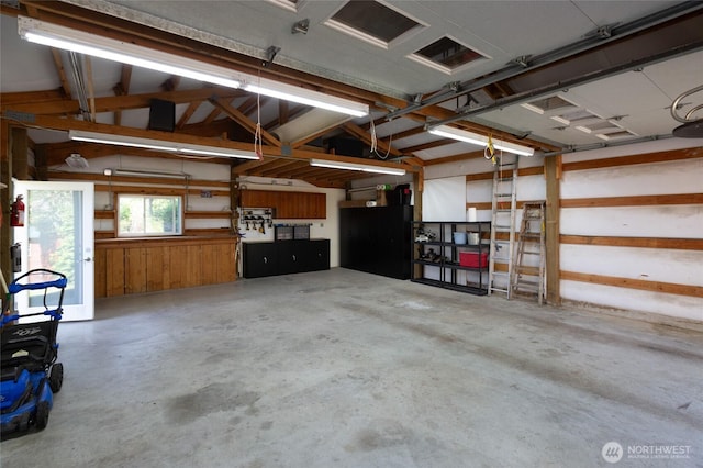 166 White Point Rd, Friday Harbor, WA 98250 - garage featuring wooden walls