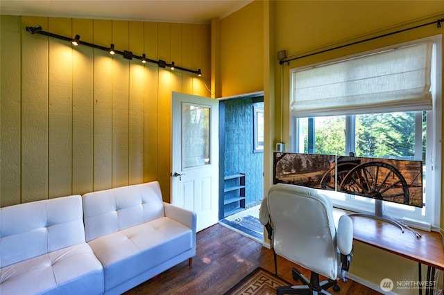 166 White Point Rd, Friday Harbor, WA 98250 - office area with wood finished floors