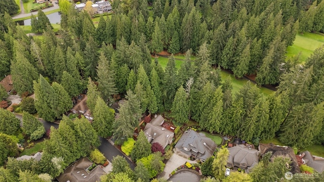 bird's eye view with a residential view