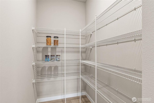 view of storage area