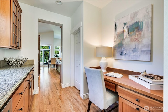 6722 Azalea Way SE, Snoqualmie, WA 98065 - office space featuring light wood-type flooring and built in desk