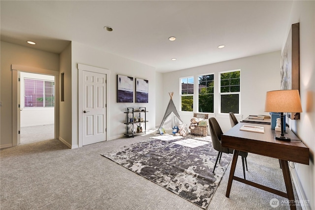6722 Azalea Way SE, Snoqualmie, WA 98065 - carpeted office space featuring recessed lighting and baseboards