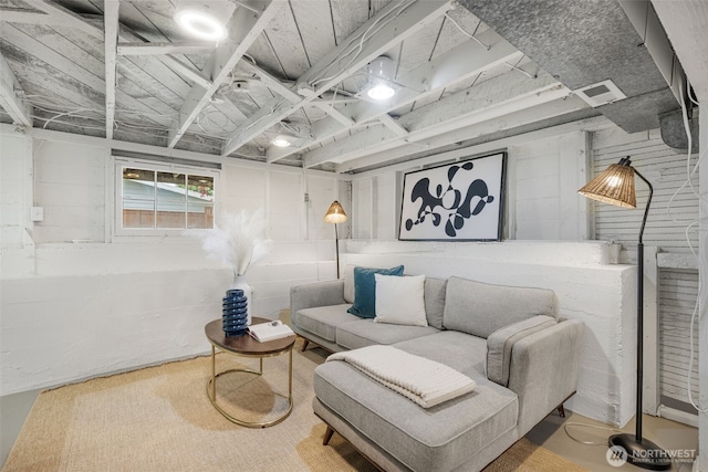view of living area