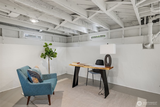 view of office