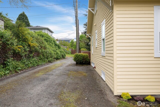 view of home's exterior