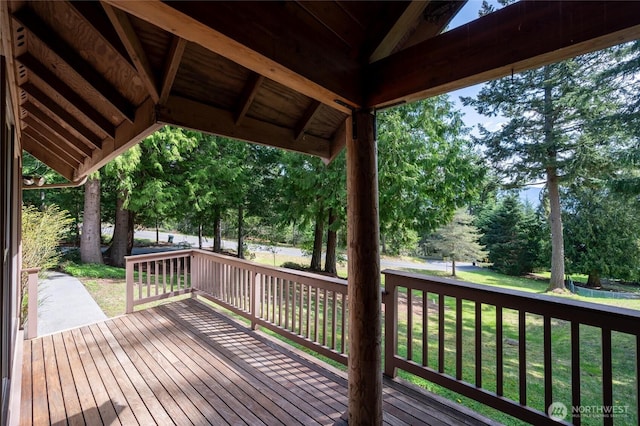 3337 Agate Heights Rd, Bellingham, WA 98226 - deck with a yard