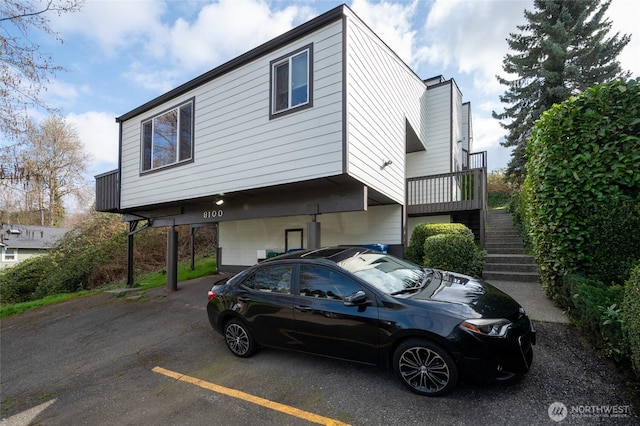 8100 Delridge Way SW Unit 1-3, Seattle, WA 98106 - exterior space with uncovered parking and stairway